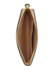 Coach Corner Zip Wristlet In Signature Leather Oat