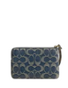 Coach Corner Zip Wristlet In Signature Regenerative Cotton Denim
