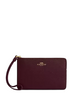 Coach Corner Zip Wristlet Merlot