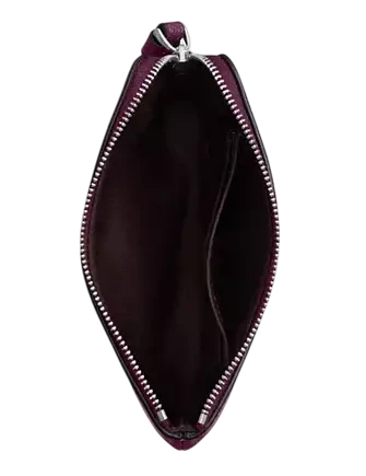 Coach Corner Zip Wristlet Plum