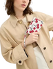 Coach Corner Zip Wristlet With Cherry Print  Chalk 