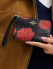 Coach Corner Zip Wristlet With Floral Print