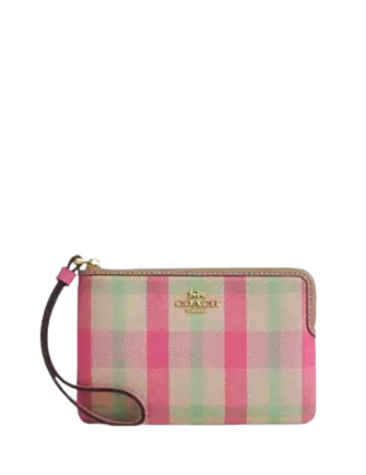 ショルダーバッグ・ポシェット COACH Corner Zip Wristlet With Cherry Print CR819 COACH Corner Zip Wristlet With Cherry Print CR819 for sale
