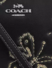 Coach Corner Zip Wristlet With Sparkly Butterfly Print Black