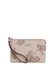 Coach Corner Zip Wristlet With Sparkly Butterfly Print Seashell