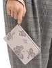 Coach Corner Zip Wristlet With Sparkly Butterfly Print Seashell