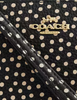 Coach Corner Zip Wristlet With Spot Print Black