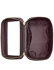 Coach Cosmetic Case In Signature Canvas Black Currant