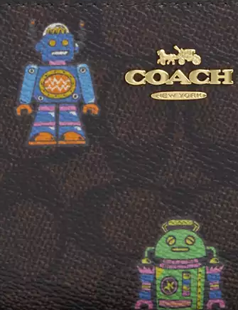 Coach Cosmic Coach Long Zip Around Wallet In Signature Coach Cosmic Coach Long Zip Around Wallet In Signature