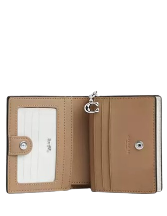 Coach Cosmic Coach Snap Wallet With Rocket Print Chalk 