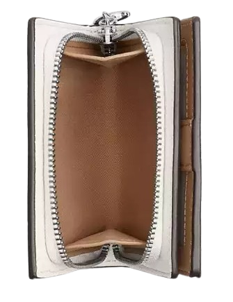 Coach Cosmic Coach Snap Wallet With Rocket Print Chalk 