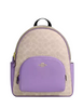 Coach Court Backpack In Signature Canvas Sand Iris