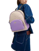 Coach Court Backpack In Signature Canvas Sand Iris
