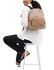 Coach Court Backpack In Signature Canvas With Lips Print Sand
