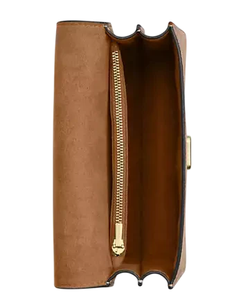 Coach Courtney Top Handle Bag In Signature Canvas Tan Brown