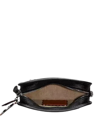 Coach Crossbody Belt Bag In Coachtopia Leather Black