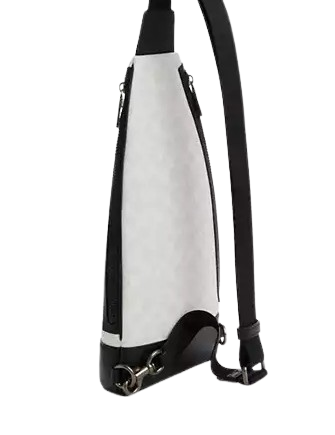 Coach Dominic Sling Pack In Signature Canvas Chalk Black