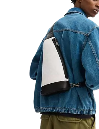 Coach Dominic Sling Pack In Signature Canvas Chalk Black
