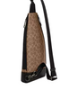 Coach Dominic Sling Pack In Signature Canvas Tan Black