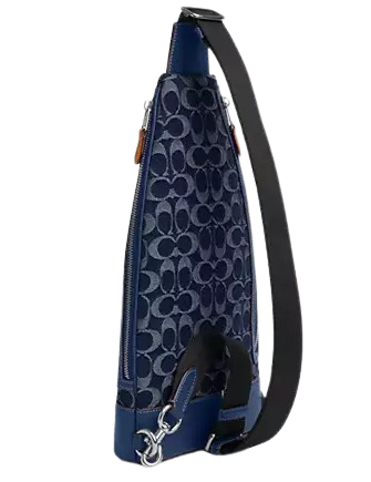 Coach Dominic Sling Pack In Signature Denim Deep Blue