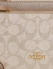 Coach Double Zip Wallet In Signature Canvas Champagne 