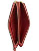 Coach Double Zip Wallet In Signature Canvas Crimson