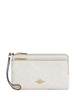 Coach Double Zip Wallet In Signature Canvas White Chalk