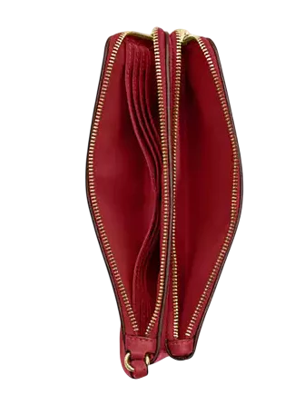 Coach Double Zip WalletCoach Double Zip Wallet True Red 