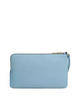 Coach Double Zip Wristlet With Gingham Print Blue White