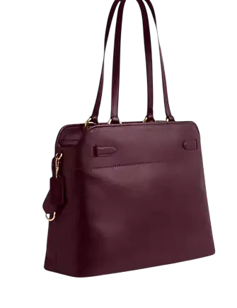 Coach Easton Tote Bag Dark Wine