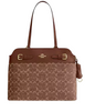 Coach Easton Tote Bag In Signature Chenille Light Khaki Vintage Brown