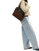Coach Easton Tote Bag In Signature Chenille Truffle