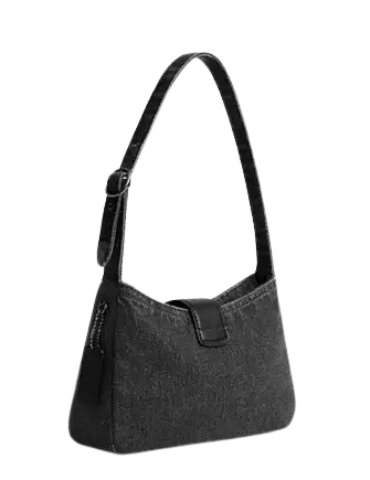 Coach Eliza Shoulder Bag In Denim Washed Grey