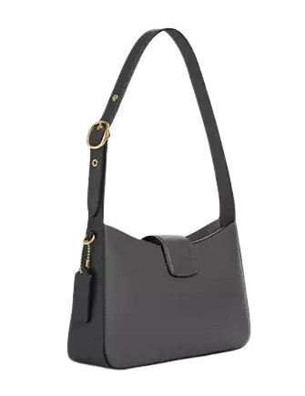 Coach Eliza Shoulder Bag With Zipper Closure Charcoal