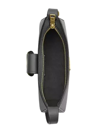 Coach Eliza Shoulder Bag With Zipper Closure Charcoal