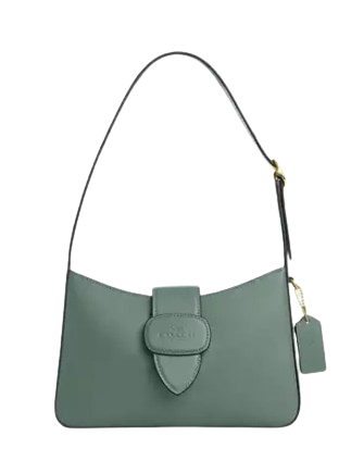 Coach Eliza Shoulder Bag With Zipper Closure Sage