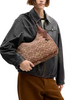 Coach Ella Shoulder Bag In Signature Chenille Light Khaki Vintage Brown