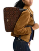 Coach Ella Shoulder Bag In Signature Chenille Truffle