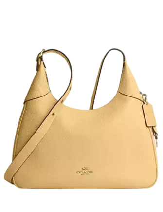 Coach Ella Shoulder Bag Soft Yellow