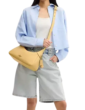 Coach Ella Small Shoulder Bag Soft Yellow