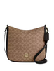 Coach Ellie File Bag In Signature Canvas Tan Black
