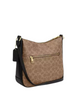 Coach Ellie File Bag In Signature Canvas Tan Black