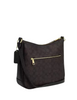 Coach Ellie File Bag In Signature Canvas Walnut Black