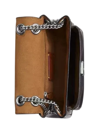Coach Elodie Crossbody Bag 18 In Loved Leather Black Brown