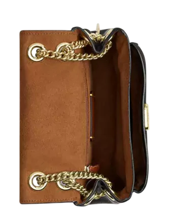 Coach Elodie Crossbody Bag 18 In Signature Canvas Walnut Black