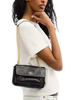 Coach Elodie Crossbody Bag 18 With Quilting Black