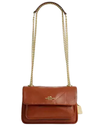 Coach Elodie Crossbody Bag 18 With Quilting Cinnamon