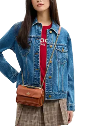 Coach Elodie Crossbody Bag 18 With Quilting Cinnamon