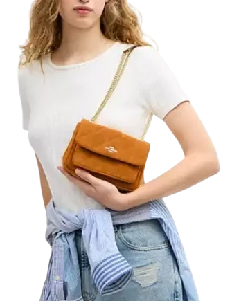 Coach Elodie Crossbody Bag 18 With Quilting Marigold