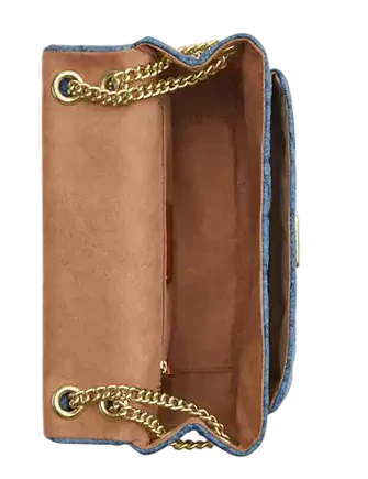 Coach Elodie Crossbody Bag In Regenerative Cotton With Quilting Indigo